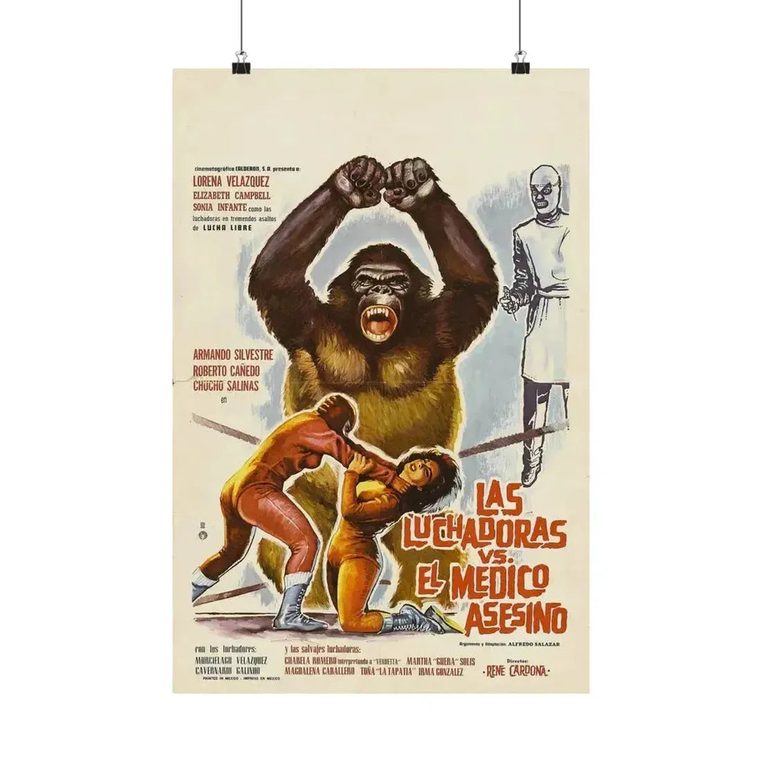 DOCTOR OF DOOM 1963 - Paper Movie Poster 16″ x 24″ Matte - The Sticker Space