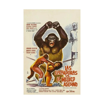 DOCTOR OF DOOM 1963 - Paper Movie Poster - The Sticker Space