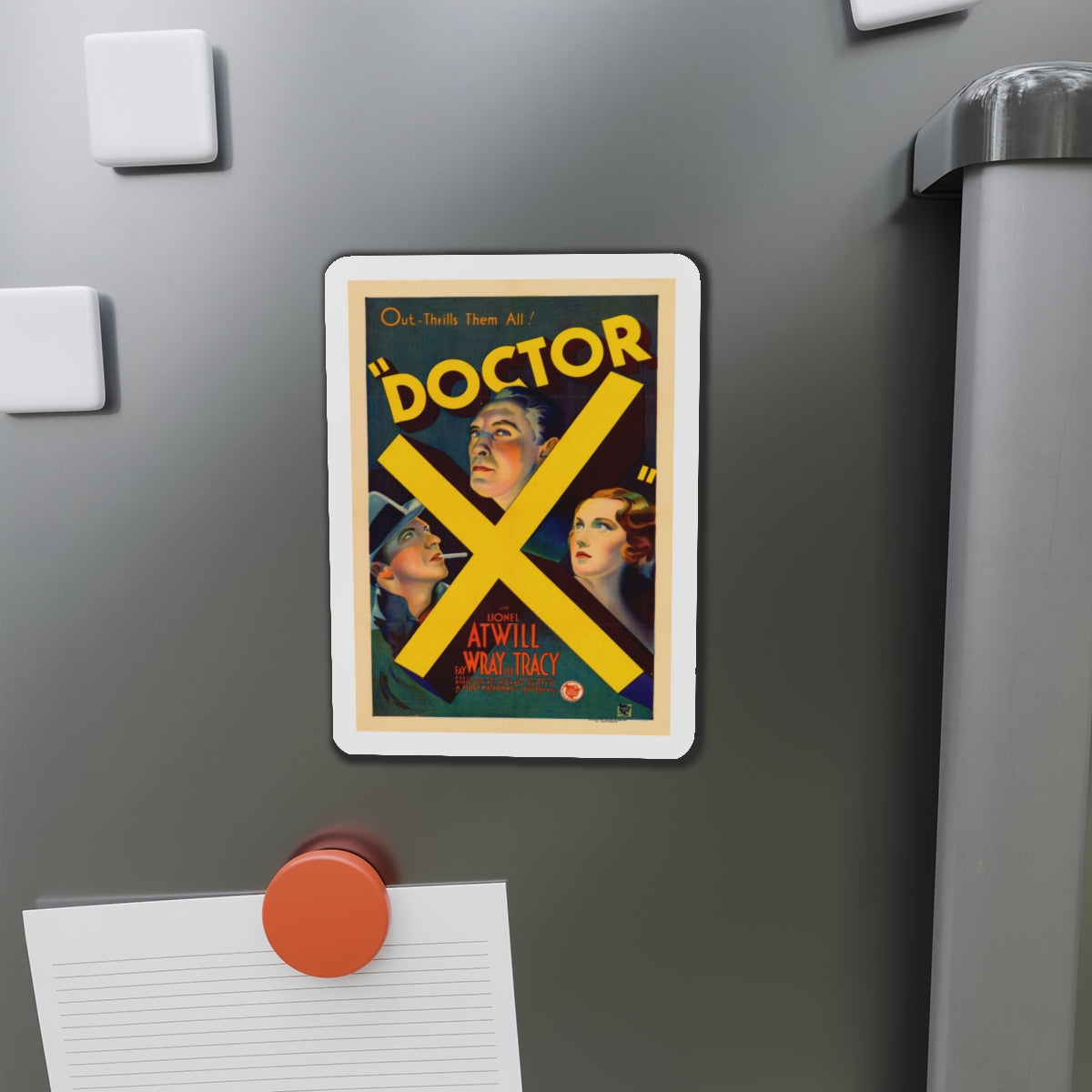 DOCTOR X 1932 Movie Poster - Die-Cut Magnet-The Sticker Space