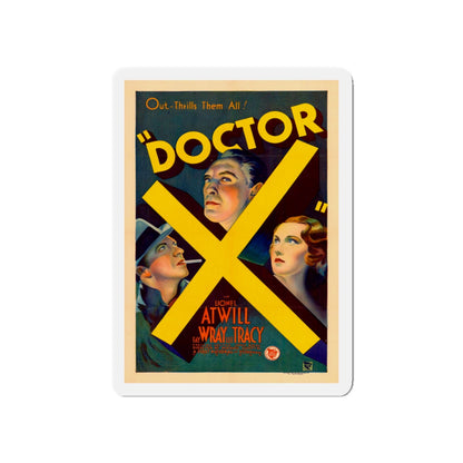 DOCTOR X 1932 Movie Poster - Die-Cut Magnet-5" x 5"-The Sticker Space