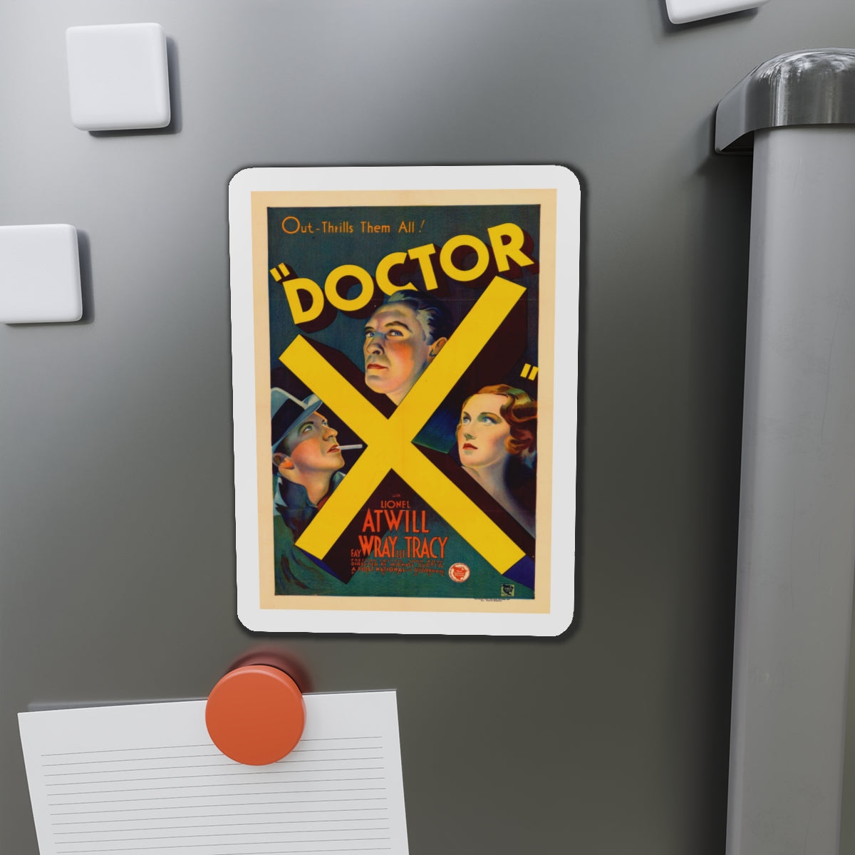 DOCTOR X 1932 Movie Poster - Die-Cut Magnet-The Sticker Space