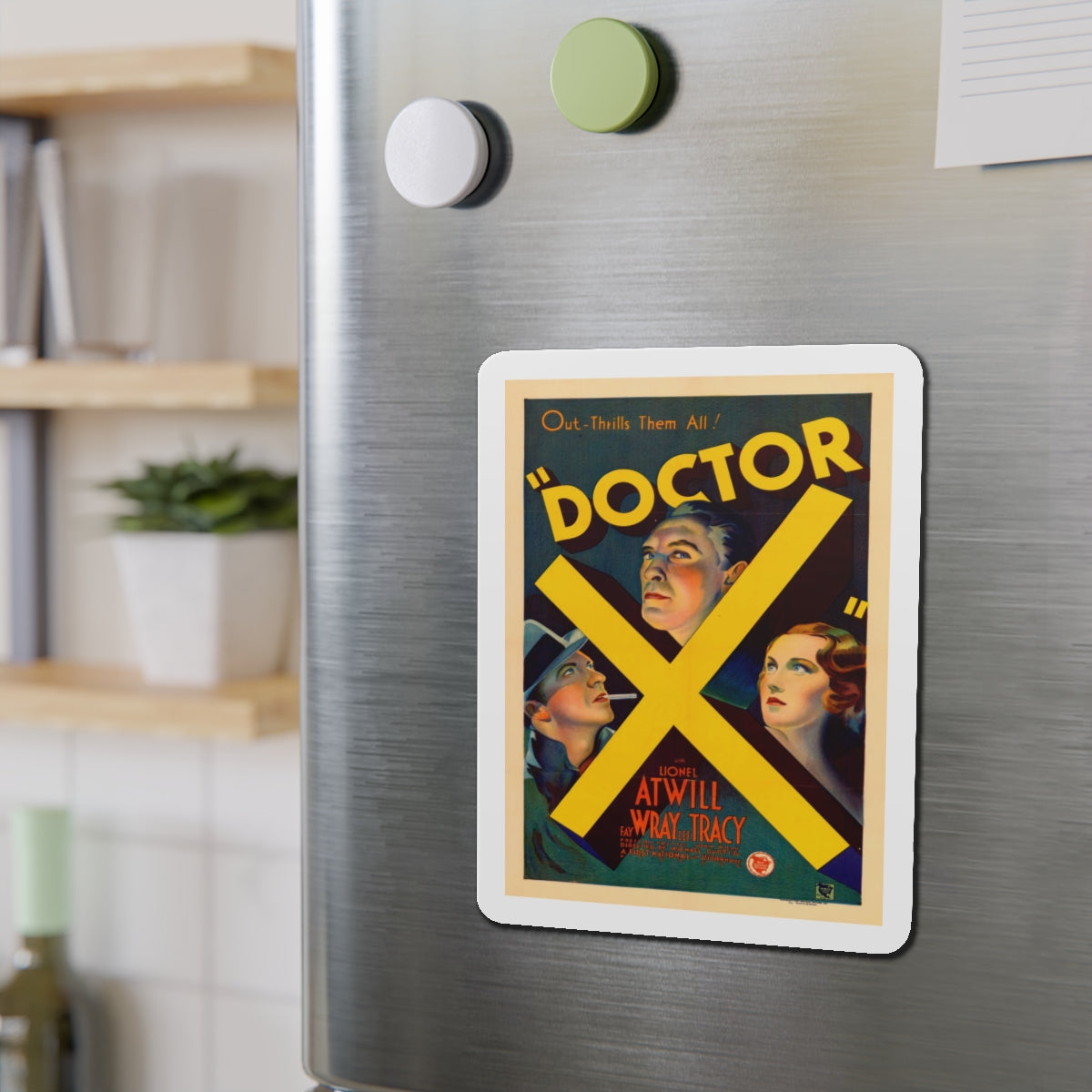 DOCTOR X 1932 Movie Poster - Die-Cut Magnet-The Sticker Space