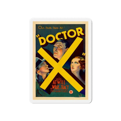 DOCTOR X 1932 Movie Poster - Refrigerator Magnet 6 Inch - The Sticker Space