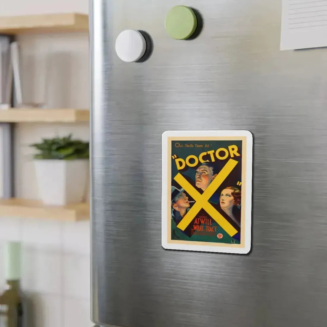 DOCTOR X 1932 Movie Poster - Refrigerator Magnet - The Sticker Space