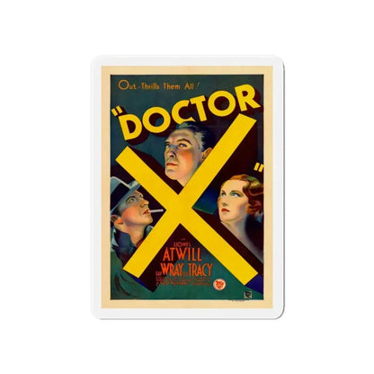 DOCTOR X 1932 Movie Poster - Refrigerator Magnet - The Sticker Space