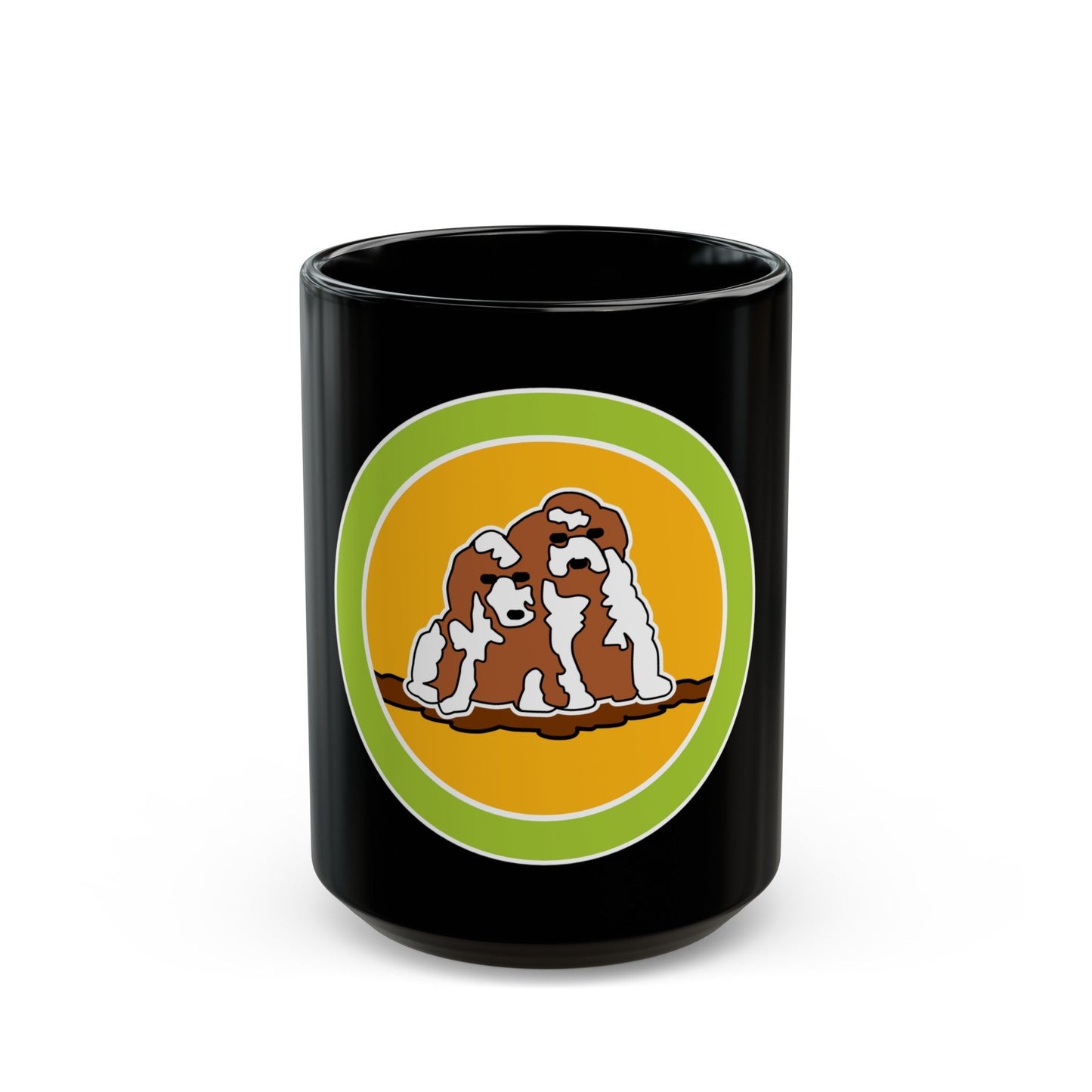 Dog Care (Boy Scout Merit Badge) Black Coffee Mug-15oz-The Sticker Space