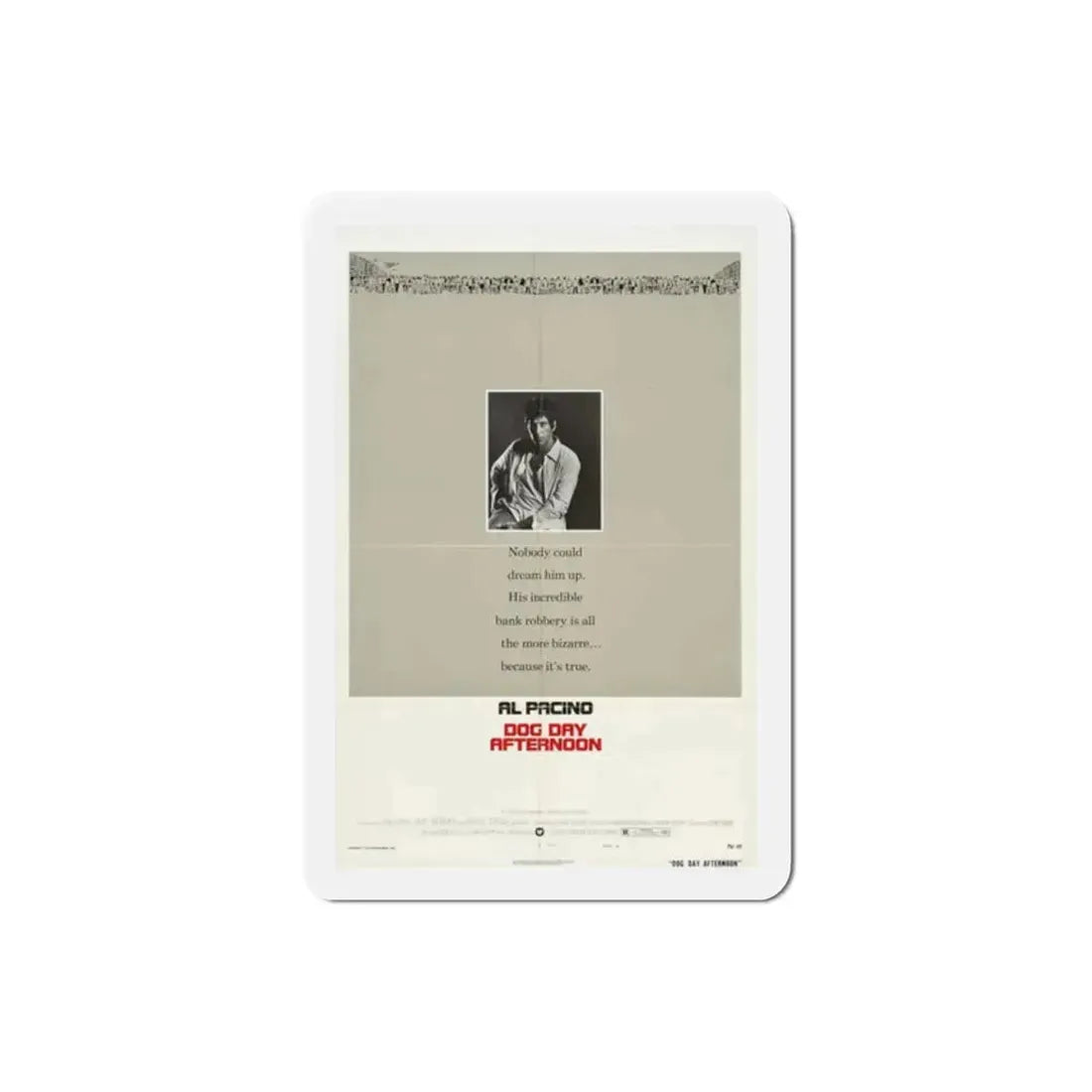 Dog Day Afternoon 1975 Movie Poster Refrigerator Magnet 2 Inch - The Sticker Space