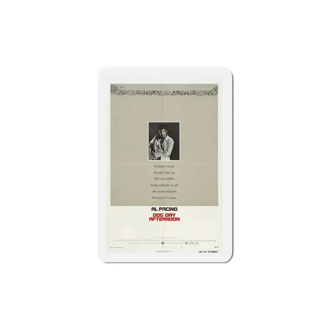Dog Day Afternoon 1975 Movie Poster Refrigerator Magnet 5 Inch - The Sticker Space