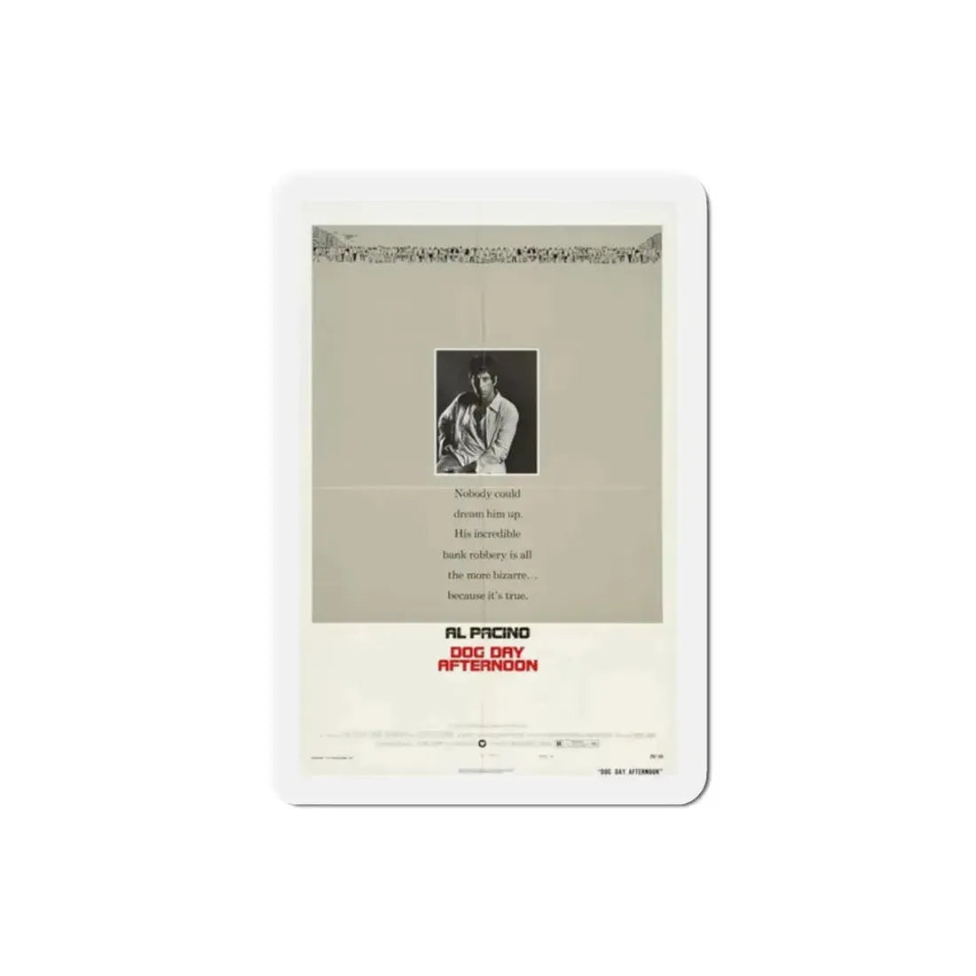 Dog Day Afternoon 1975 Movie Poster Refrigerator Magnet - The Sticker Space
