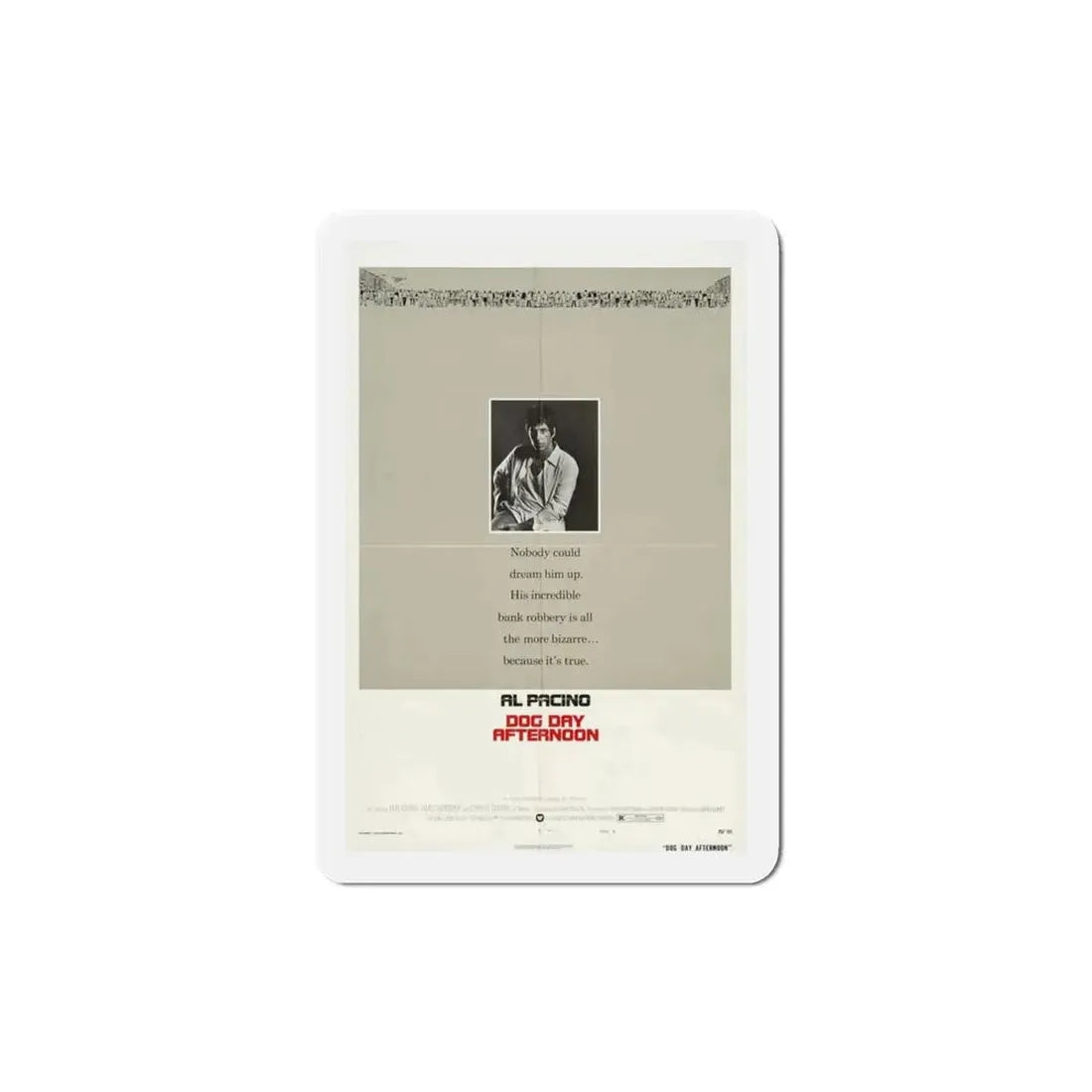 Dog Day Afternoon 1975 Movie Poster Refrigerator Magnet - The Sticker Space