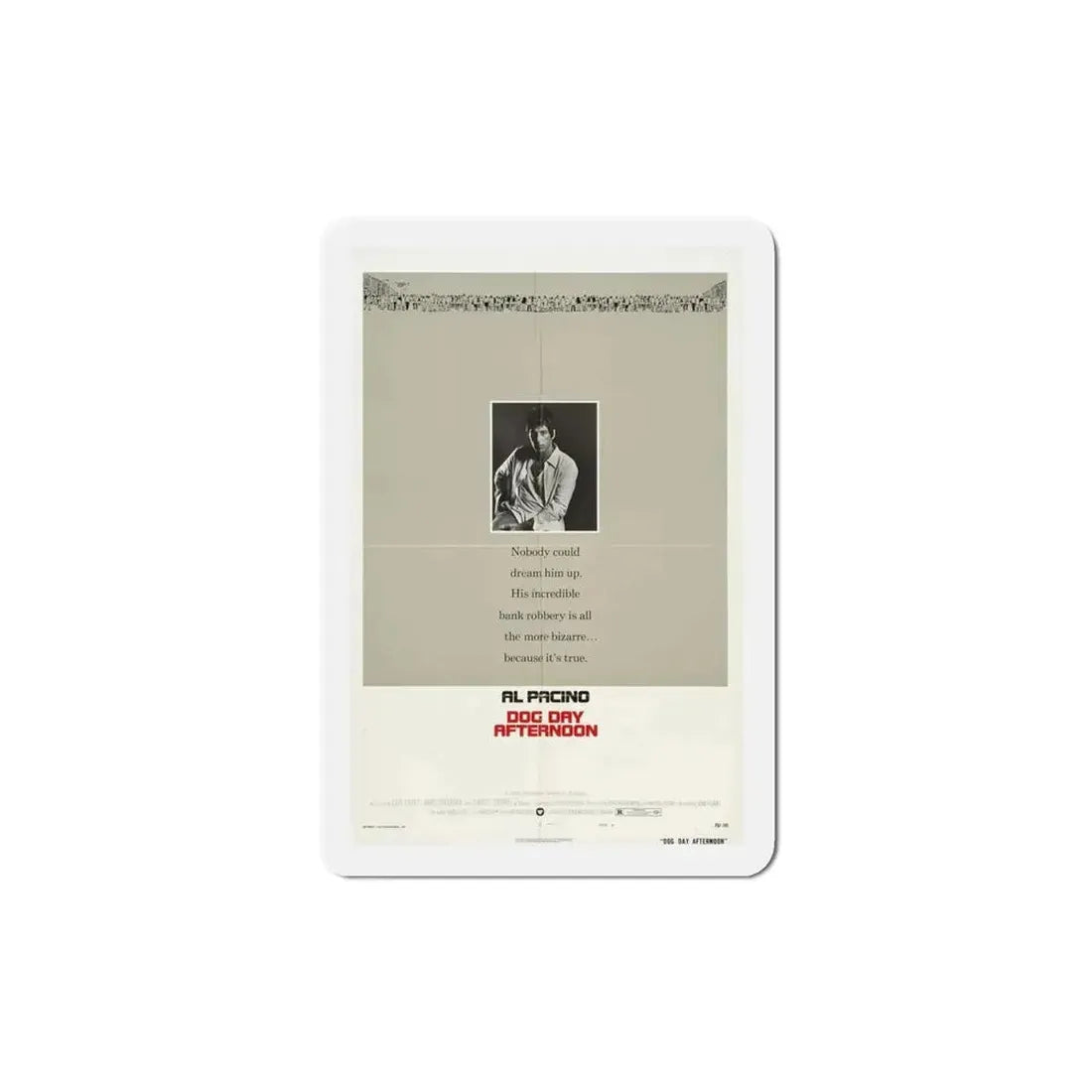 Dog Day Afternoon 1975 Movie Poster Refrigerator Magnet - The Sticker Space
