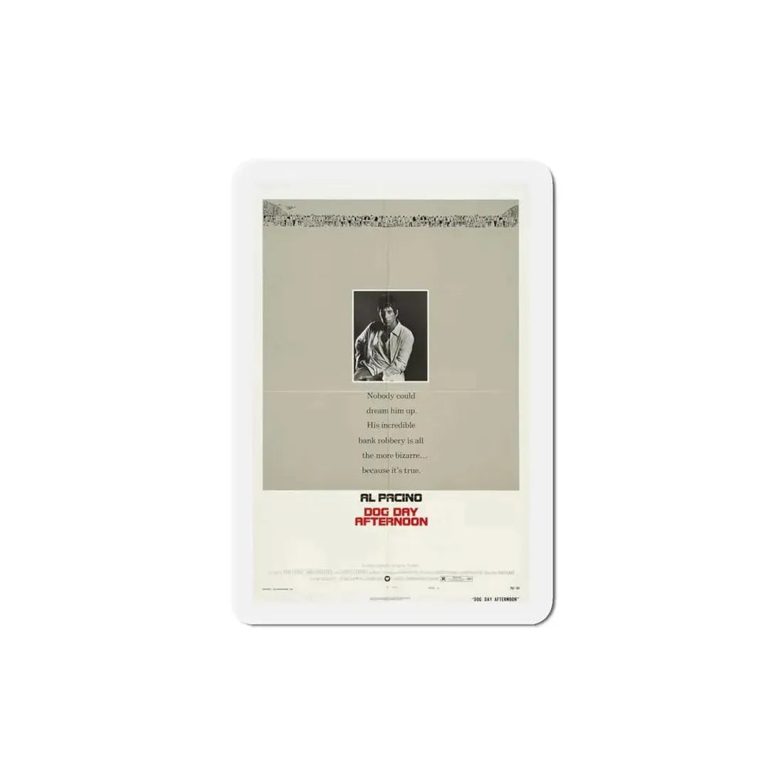 Dog Day Afternoon 1975 Movie Poster Refrigerator Magnet - The Sticker Space