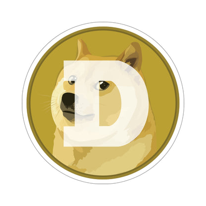 DOGECOIN DOGE (Cryptocurrency) STICKER Vinyl Die-Cut Decal-6 Inch-The Sticker Space