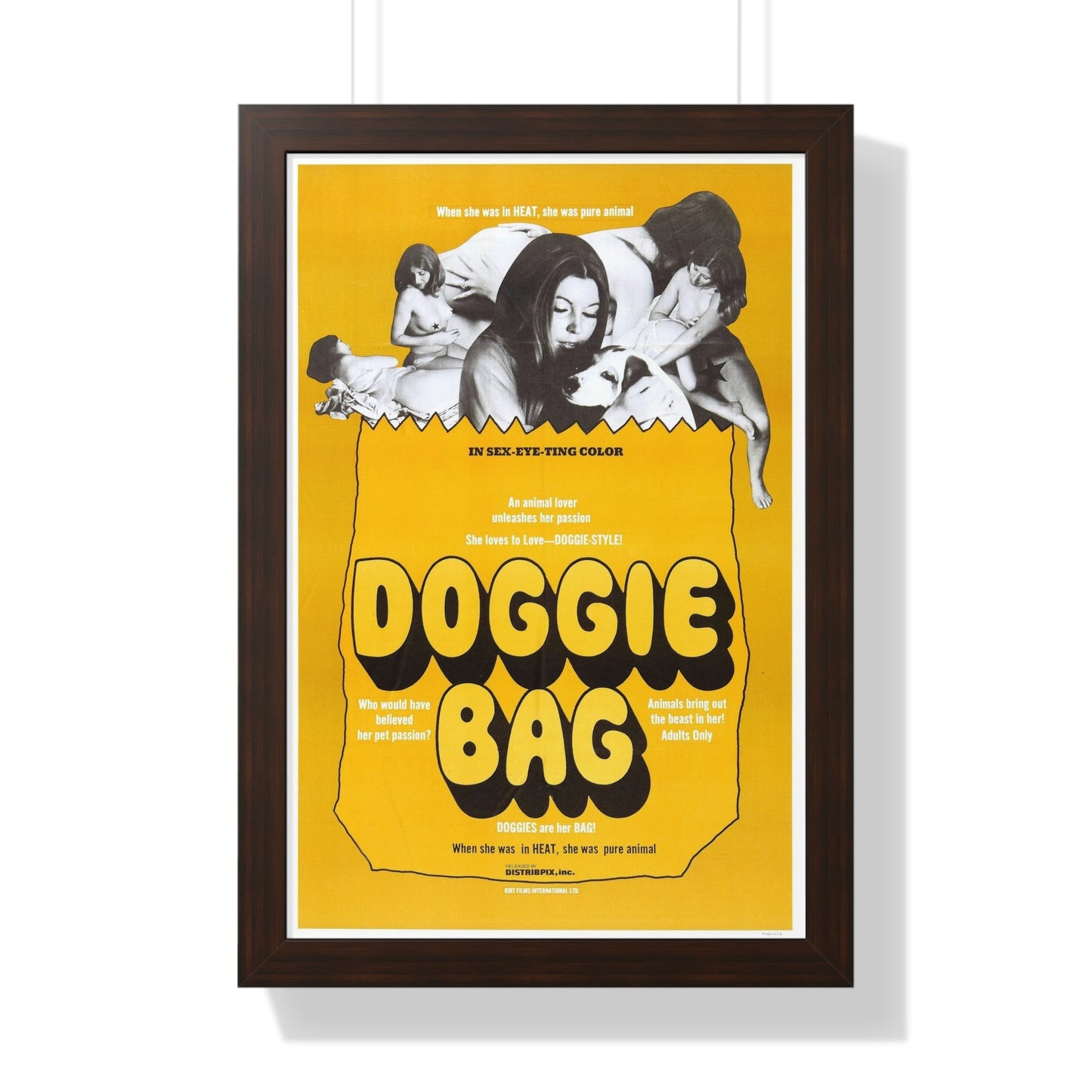 DOGGIE BAG 1969 - Framed Movie Poster-16″ x 24″-The Sticker Space