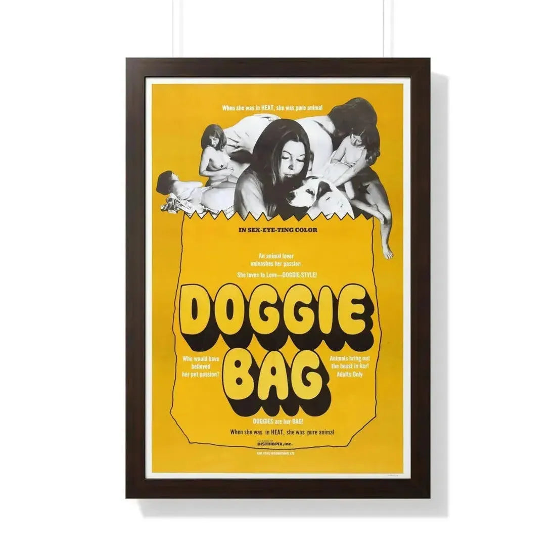 DOGGIE BAG 1969 - Framed Movie Poster - The Sticker Space