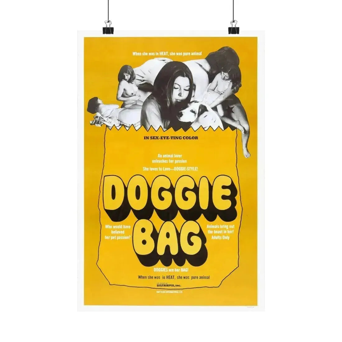 DOGGIE BAG 1969 - Paper Movie Poster 12″ x 18″ Matte - The Sticker Space