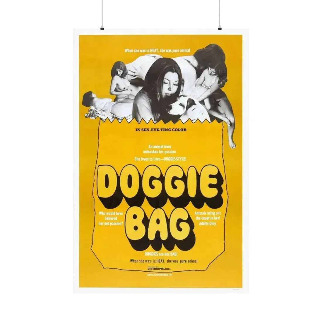DOGGIE BAG 1969 - Paper Movie Poster 36" x 54" Matte - The Sticker Space