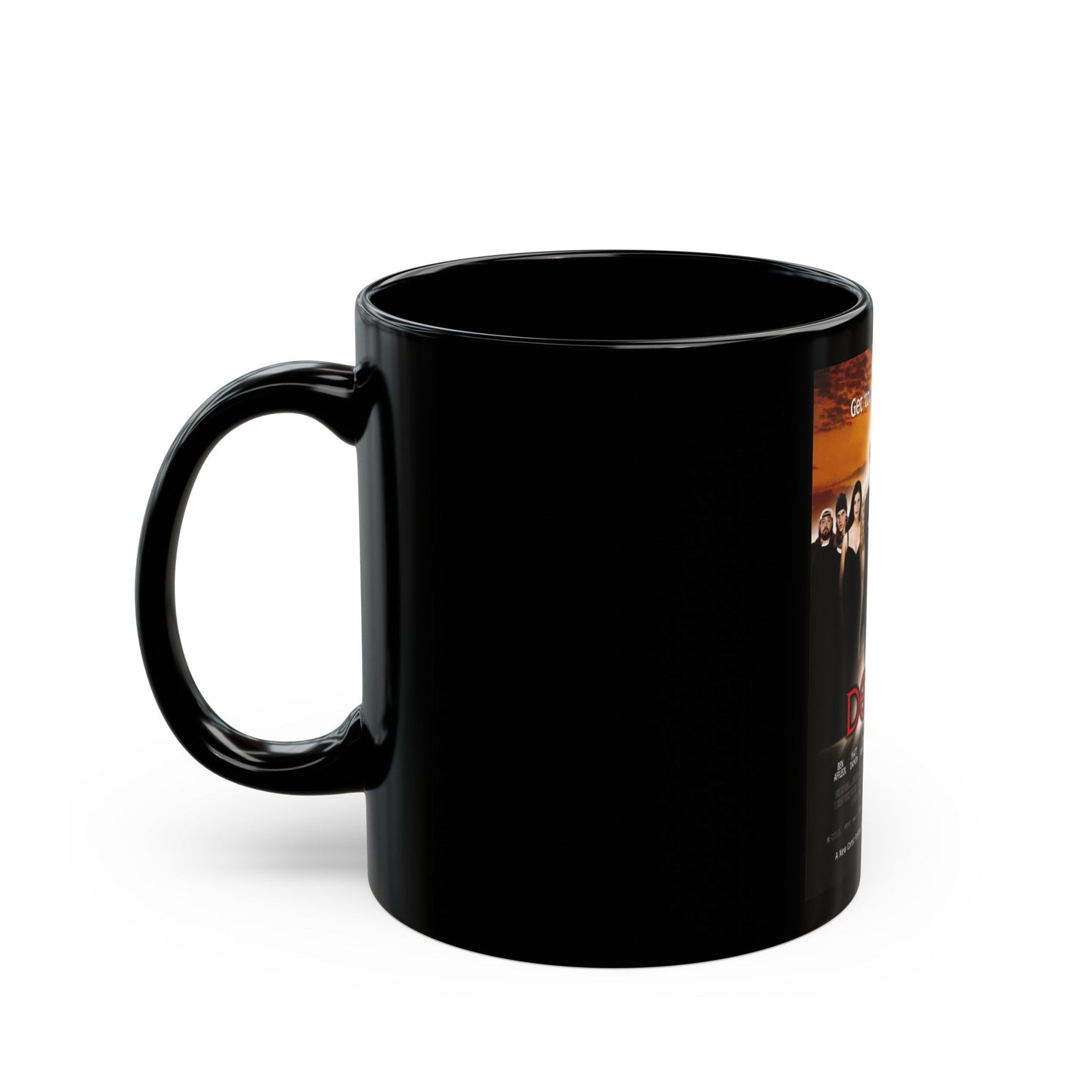 DOGMA 1999 Movie Poster - Black Coffee Mug-The Sticker Space