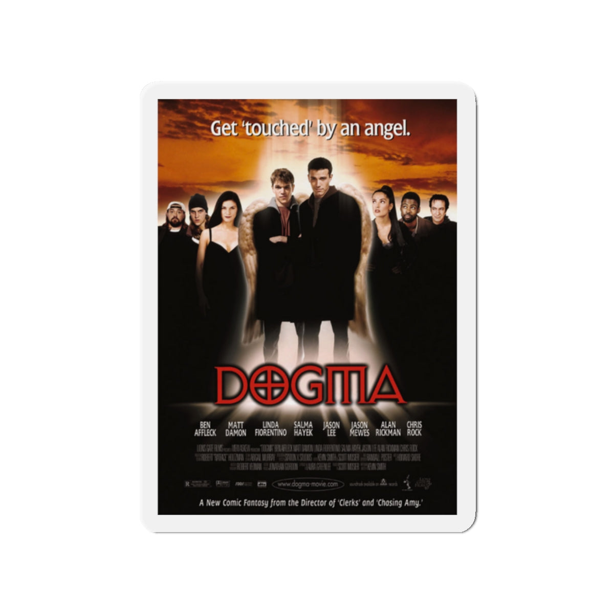 DOGMA 1999 Movie Poster - Die-Cut Magnet-2" x 2"-The Sticker Space