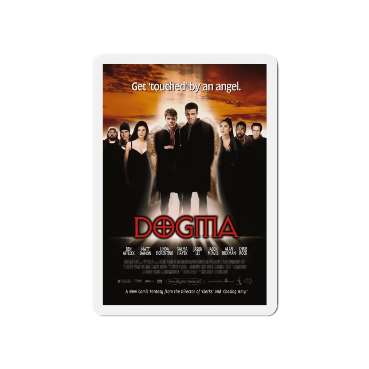 DOGMA 1999 Movie Poster - Die-Cut Magnet-5" x 5"-The Sticker Space