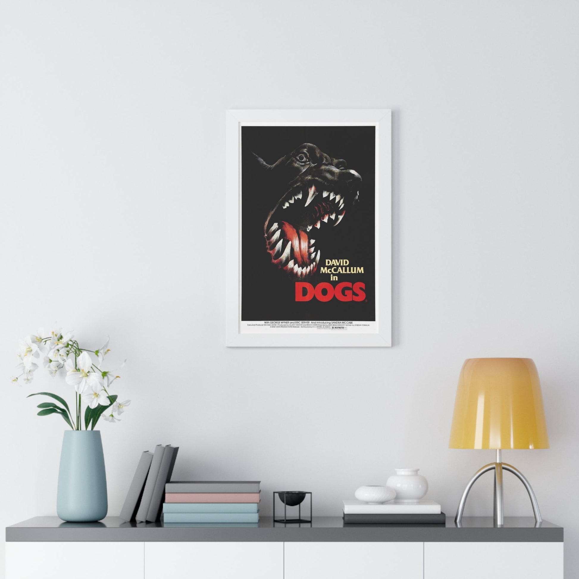 DOGS 1976 - Framed Movie Poster-The Sticker Space