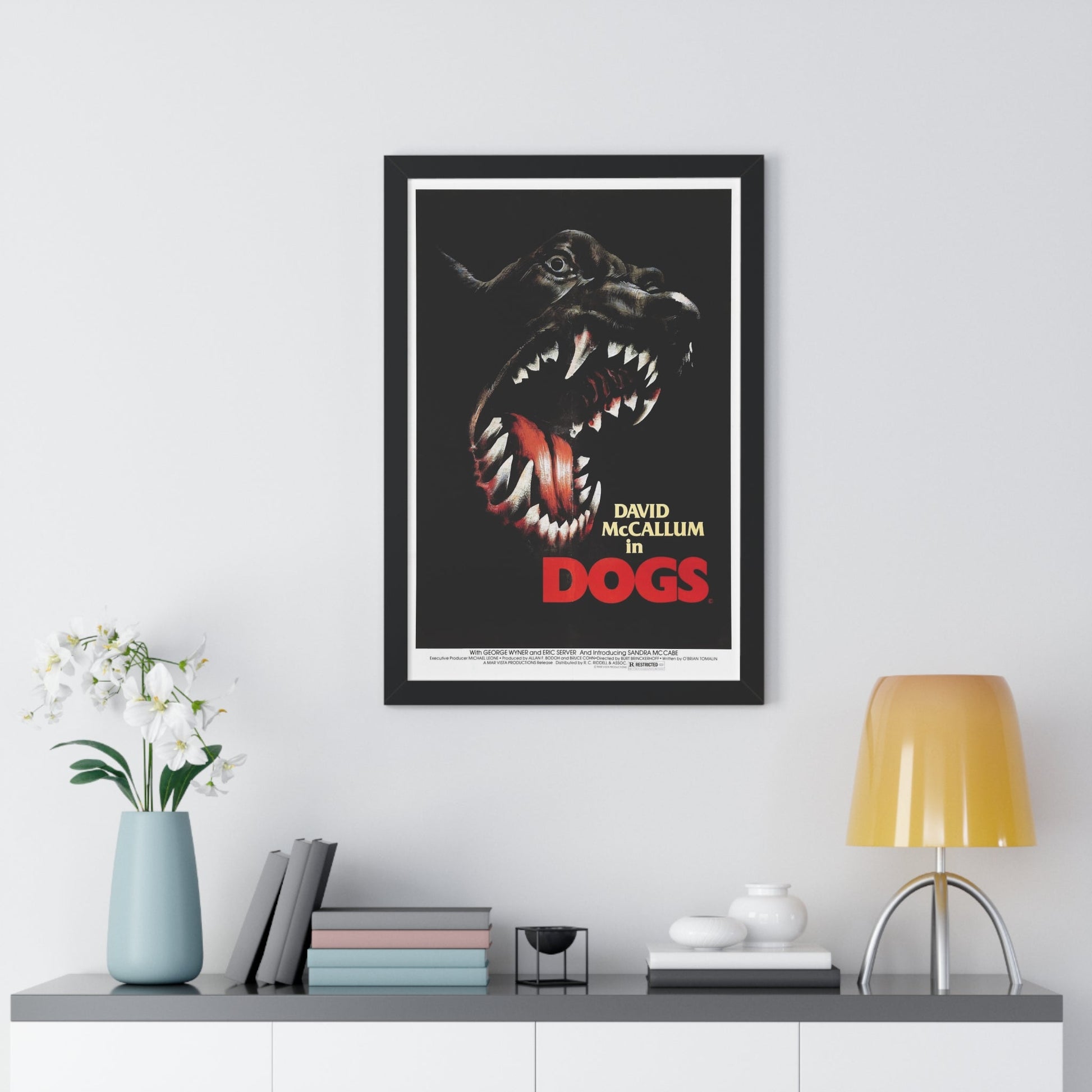 DOGS 1976 - Framed Movie Poster-The Sticker Space