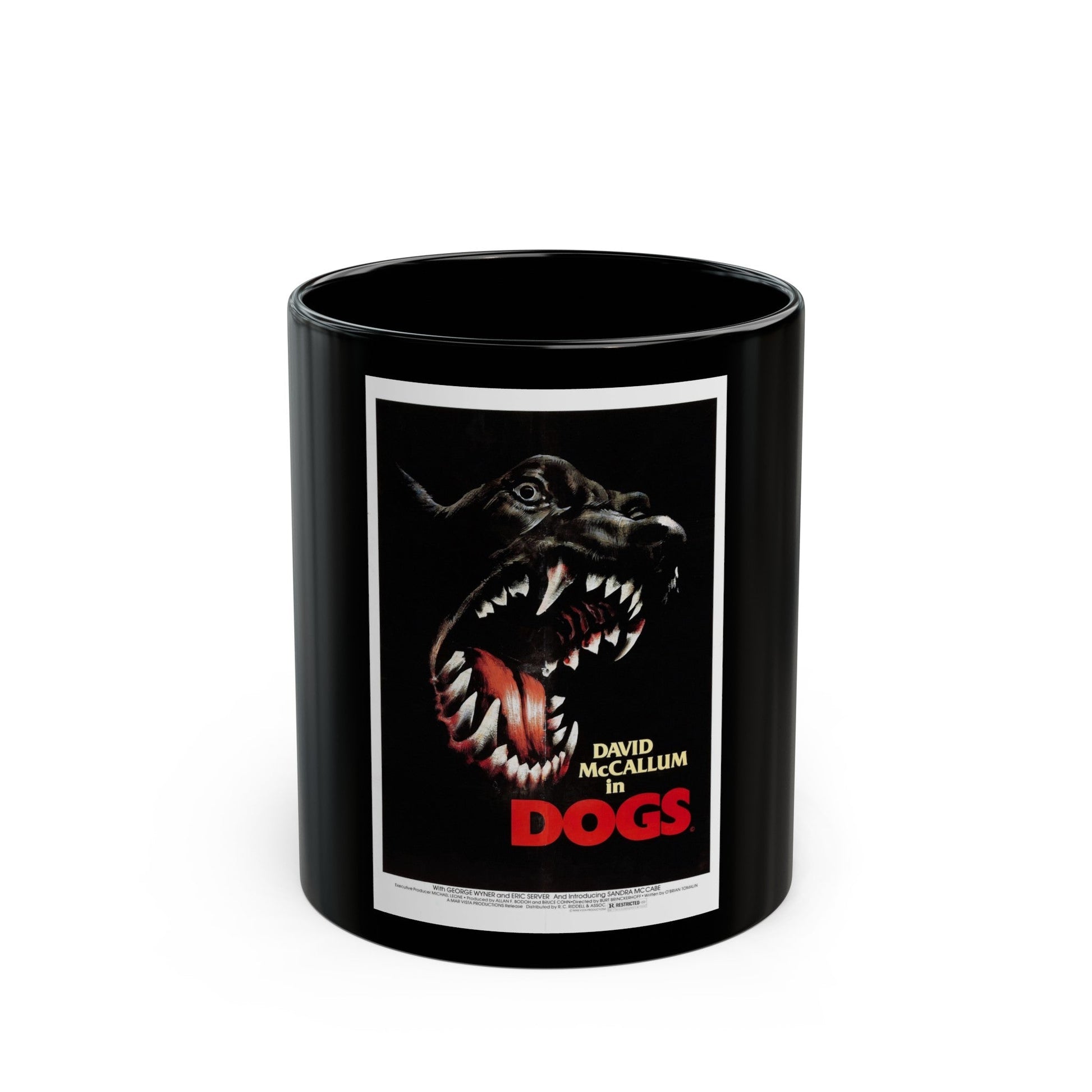 DOGS 1976 Movie Poster - Black Coffee Mug-11oz-The Sticker Space