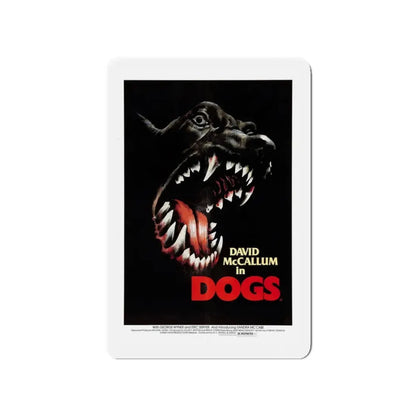 DOGS 1976 Movie Poster - Refrigerator Magnet 4 Inch - The Sticker Space