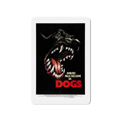 DOGS 1976 Movie Poster - Refrigerator Magnet - The Sticker Space