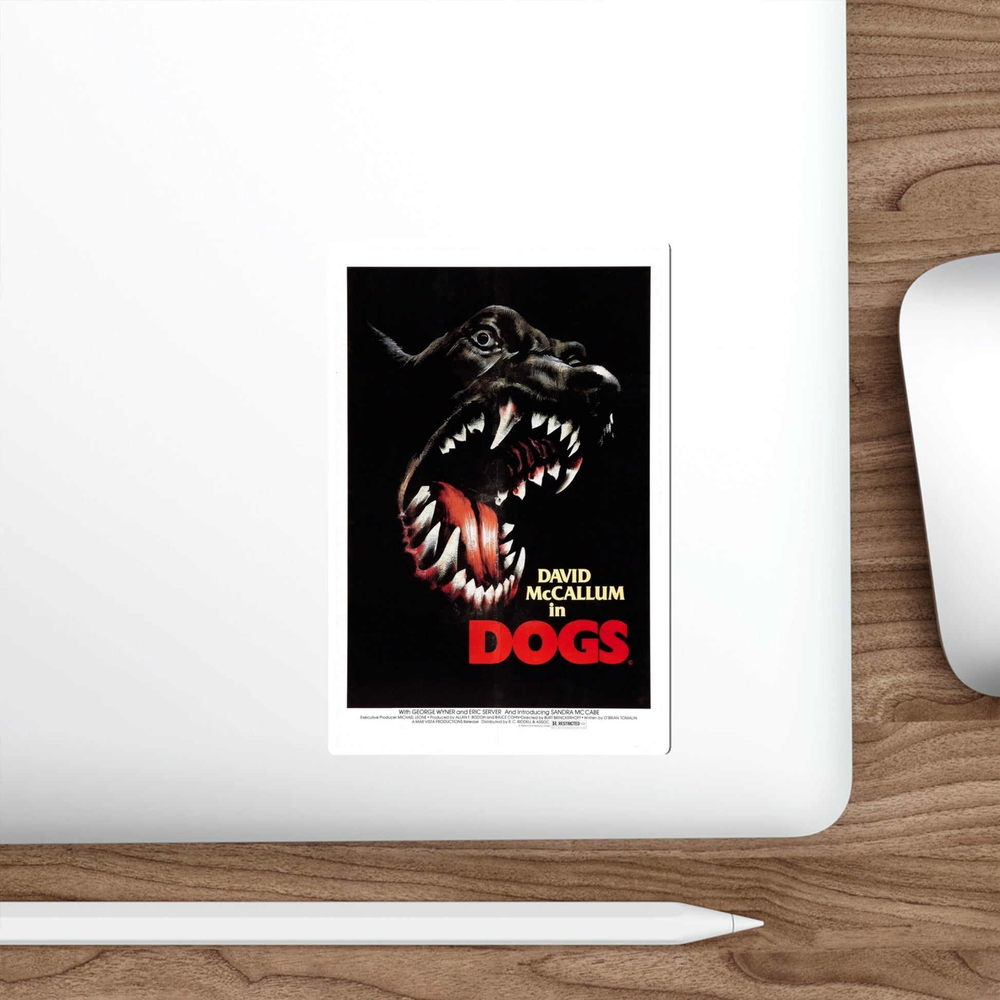 DOGS 1976 Movie Poster STICKER Vinyl Die-Cut Decal-The Sticker Space