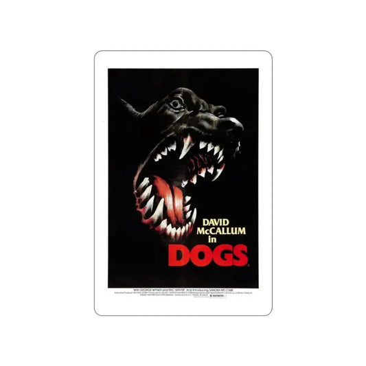 DOGS 1976 Movie Poster STICKER Vinyl Die-Cut Decal 2 Inch - The Sticker Space