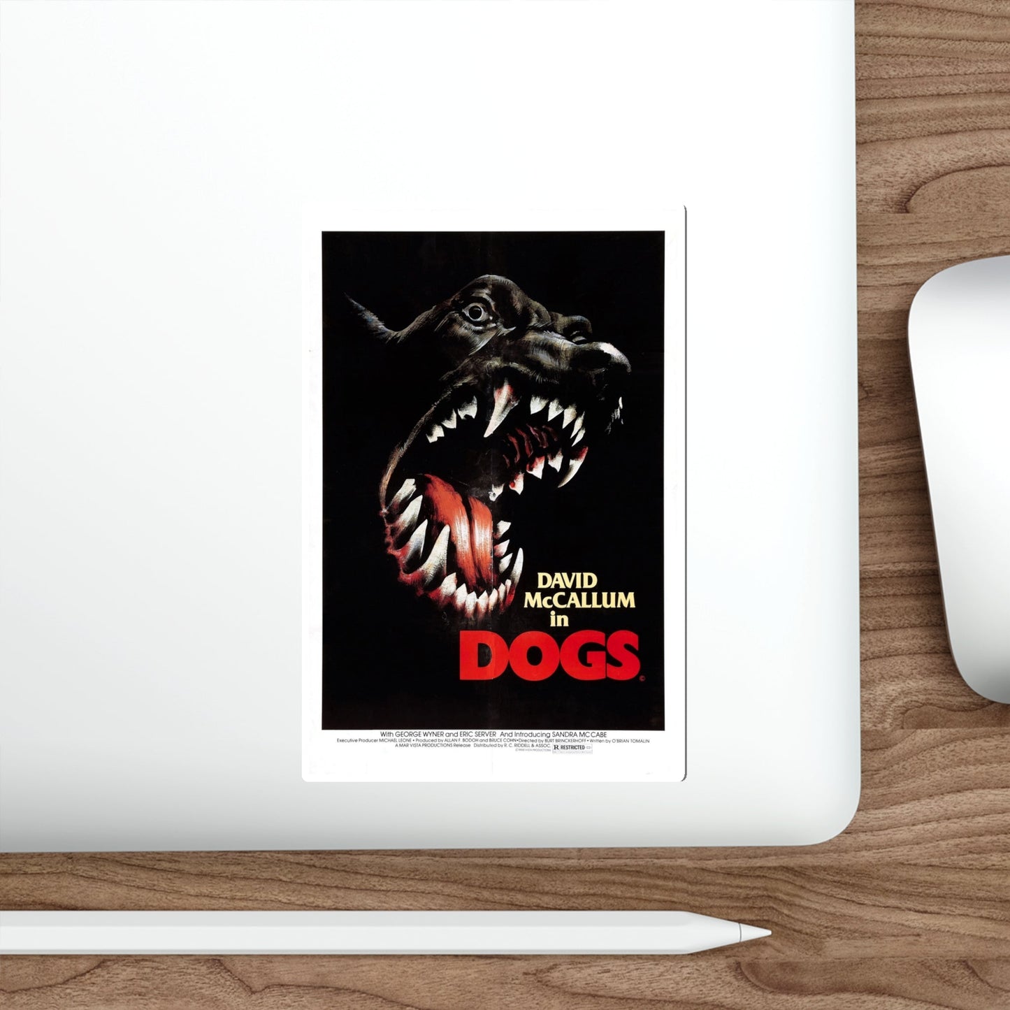 DOGS 1976 Movie Poster STICKER Vinyl Die-Cut Decal-The Sticker Space