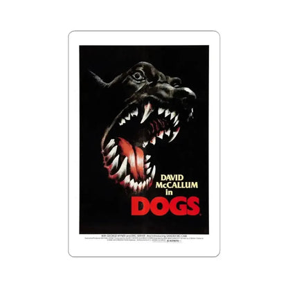 DOGS 1976 Movie Poster - STICKER Vinyl Kiss-Cut Decal 6 Inch White - The Sticker Space