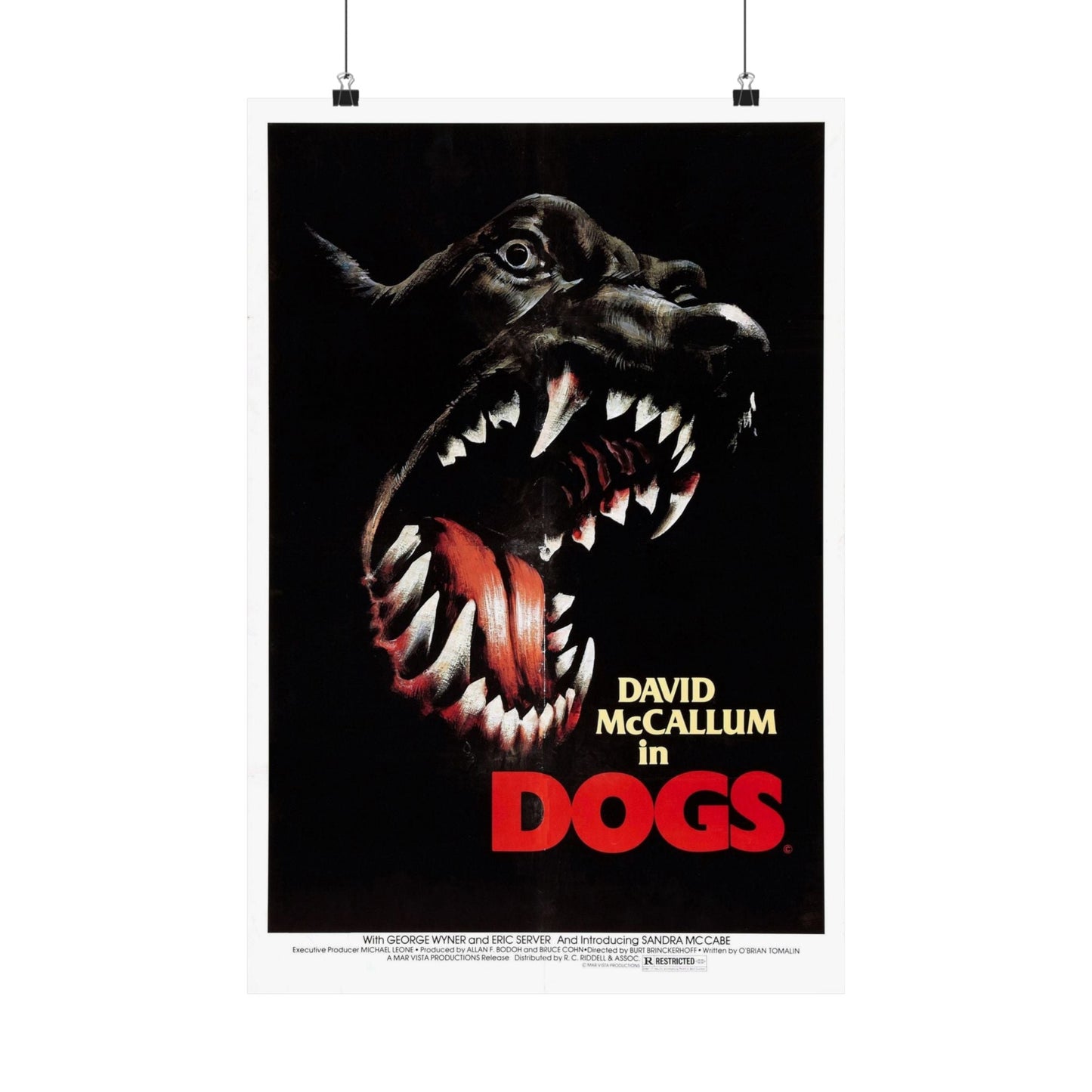 DOGS 1976 - Paper Movie Poster-16″ x 24″-The Sticker Space