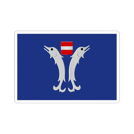 Doische vlag (Belgium) STICKER Vinyl Kiss-Cut Decal 2 Inch White - The Sticker Space