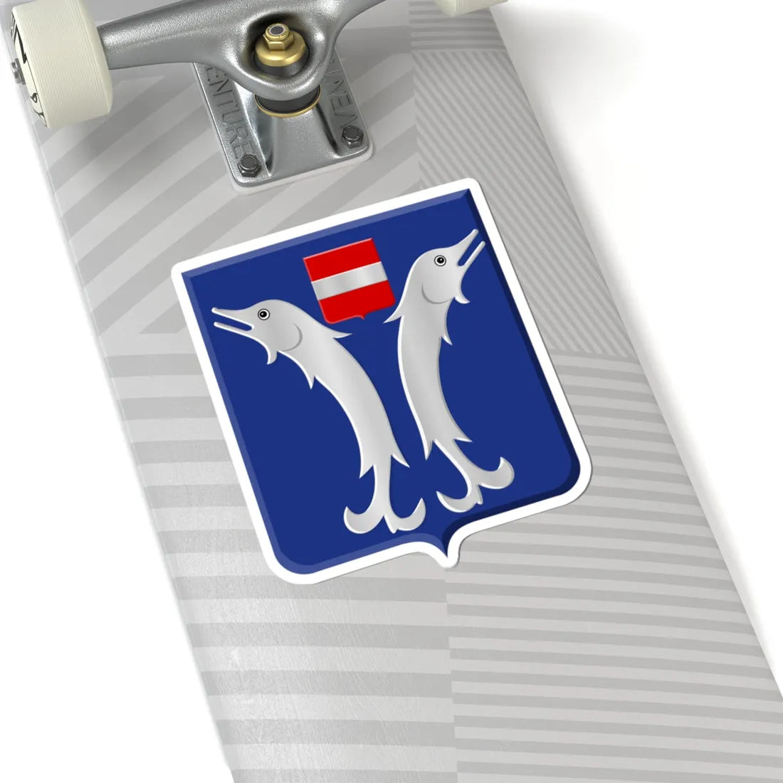 Doische wapen (Belgium) (Coat of Arms) STICKER Vinyl Kiss-Cut Decal - The Sticker Space