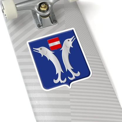 Doische wapen (Belgium) (Coat of Arms) STICKER Vinyl Kiss-Cut Decal - The Sticker Space