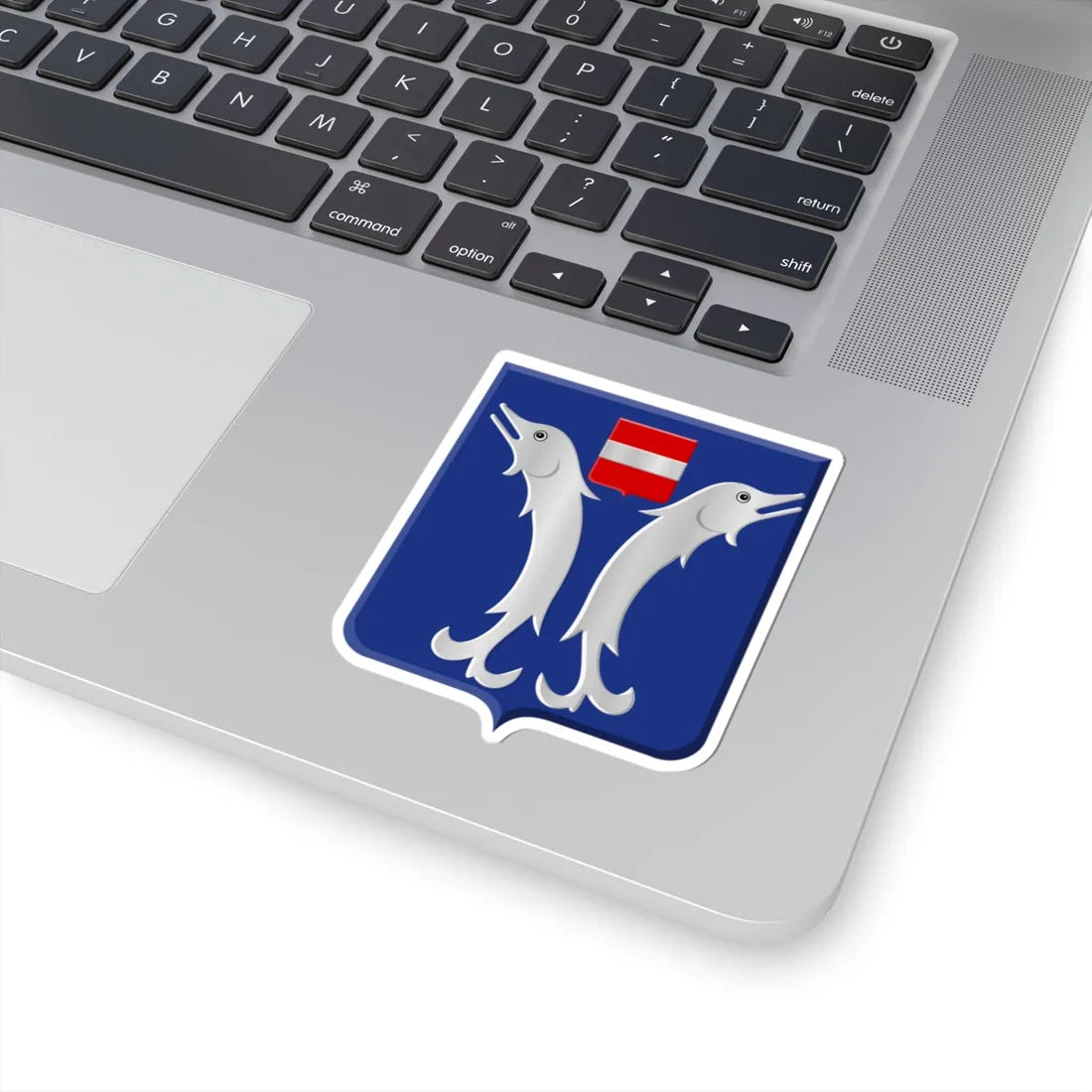 Doische wapen (Belgium) (Coat of Arms) STICKER Vinyl Kiss-Cut Decal - The Sticker Space