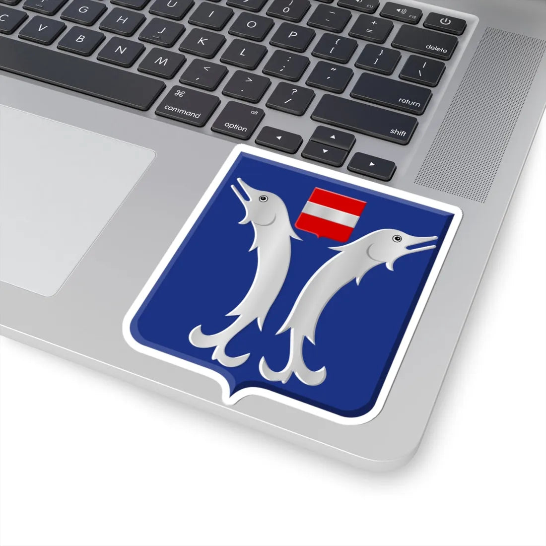 Doische wapen (Belgium) (Coat of Arms) STICKER Vinyl Kiss-Cut Decal - The Sticker Space