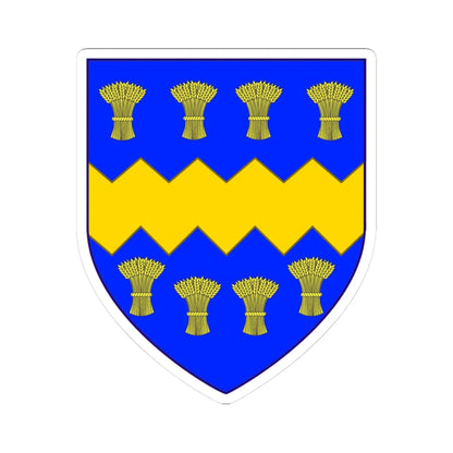 Doleman (England) (Coat of Arms) STICKER Vinyl Kiss-Cut Decal 3 Inch White - The Sticker Space