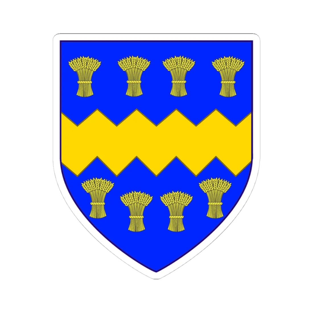 Doleman (England) (Coat of Arms) STICKER Vinyl Kiss-Cut Decal 4 Inch White - The Sticker Space