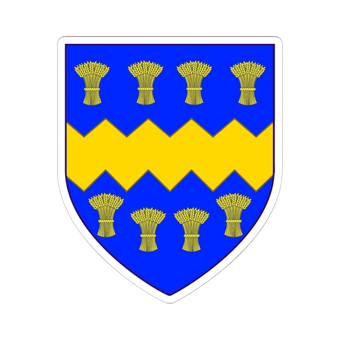 Doleman (England) (Coat of Arms) STICKER Vinyl Kiss-Cut Decal 6 Inch White - The Sticker Space