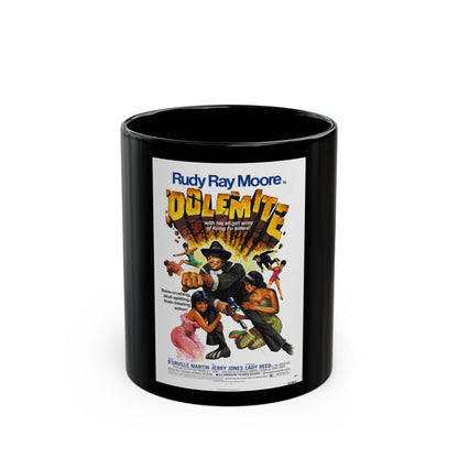 DOLEMITE 1975 Movie Poster - Black Coffee Mug-11oz-The Sticker Space