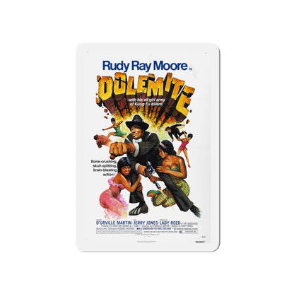 DOLEMITE 1975 Movie Poster - Die-Cut Magnet-5" x 5"-The Sticker Space