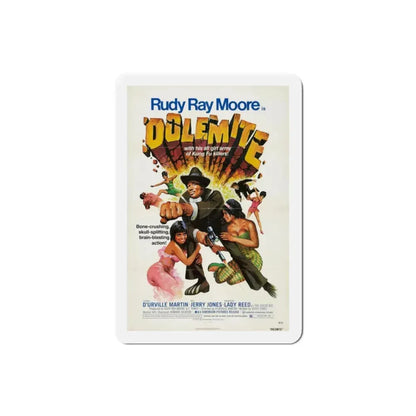 Dolemite 1975 Movie Poster Refrigerator Magnet 2 Inch - The Sticker Space