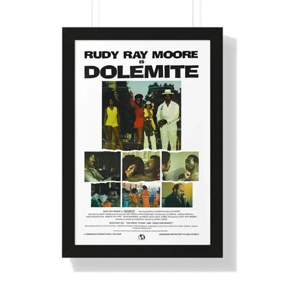 DOLEMITE (2) 1975 - Framed Movie Poster 16″ x 24″ Black - The Sticker Space