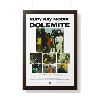 DOLEMITE (2) 1975 - Framed Movie Poster 20" x 30" Walnut - The Sticker Space
