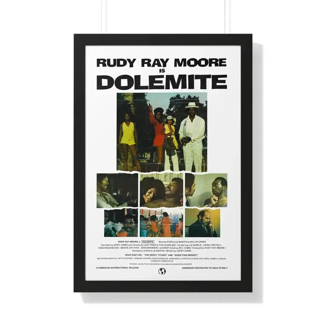 DOLEMITE (2) 1975 - Framed Movie Poster - The Sticker Space