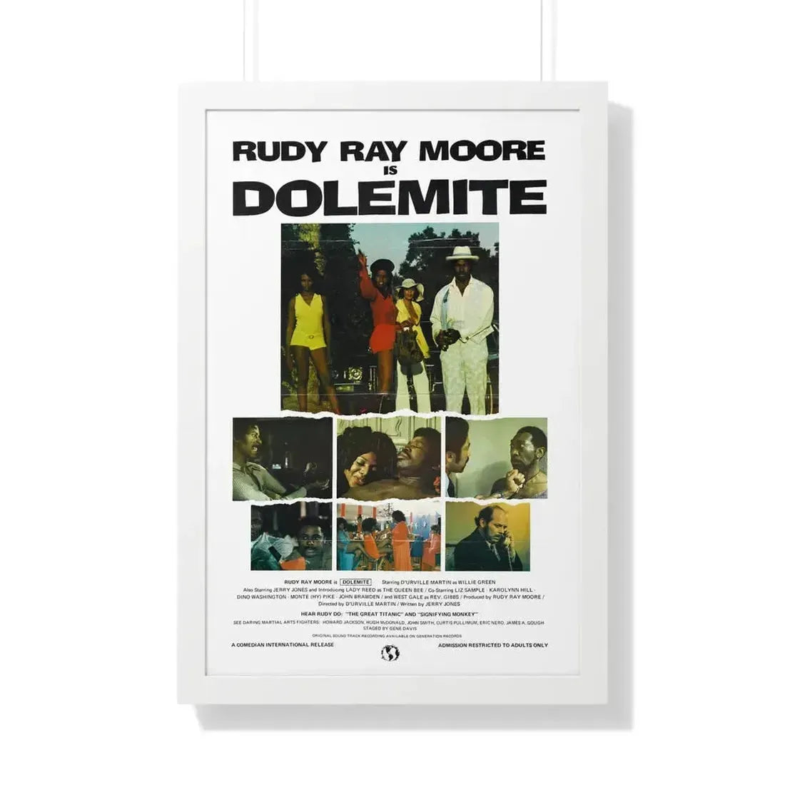 DOLEMITE (2) 1975 - Framed Movie Poster - The Sticker Space