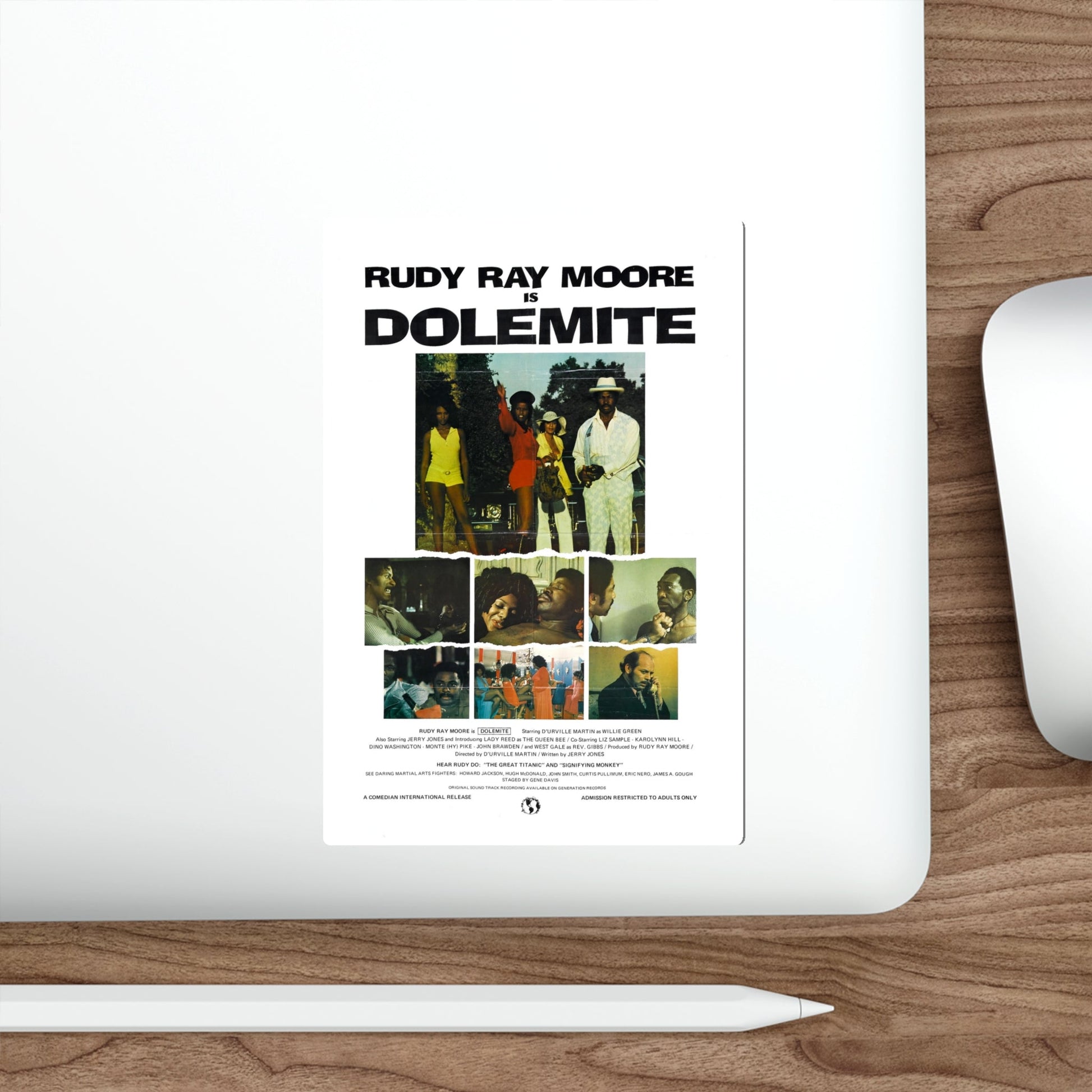 DOLEMITE (2) 1975 Movie Poster STICKER Vinyl Die-Cut Decal-The Sticker Space